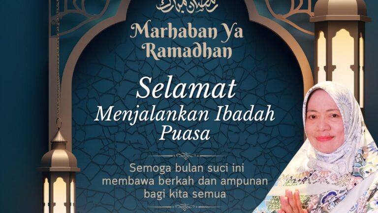 “Selamat menunaikan ibadah puasa Ramadan. Saatnya kita bersama-sama memperkuat doa dan amal ibadah.”